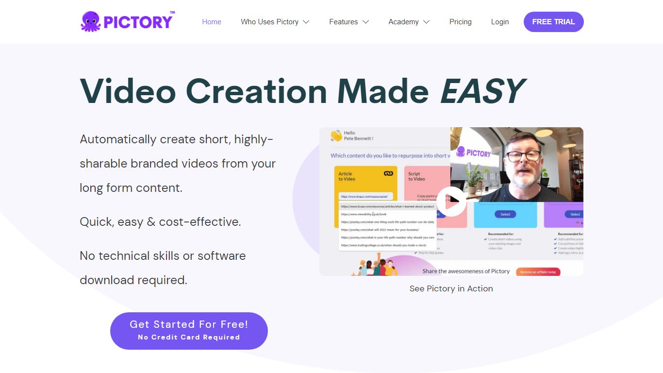 Pictory AI : 20% OFF Promo